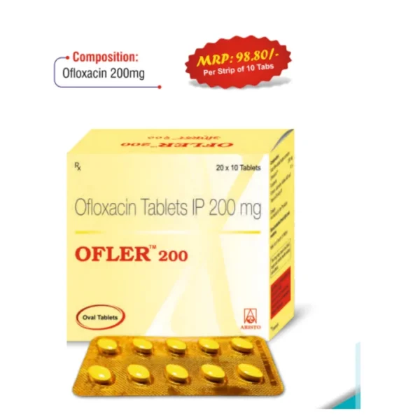 OFLER 200MG TABLETS 10’S (YELLOW PVC)